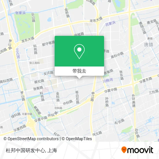 杜邦中国研发中心地图