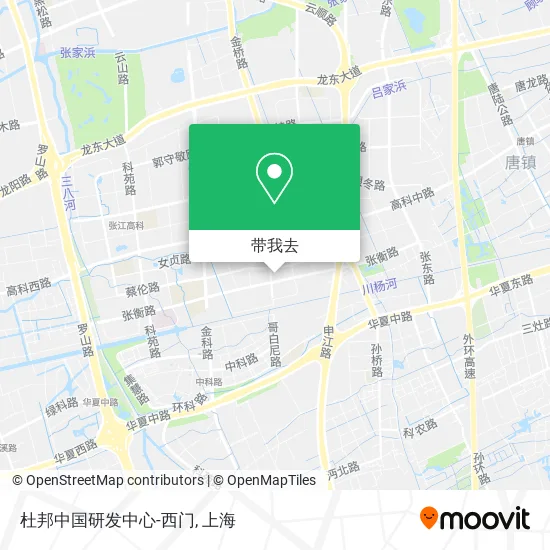 杜邦中国研发中心-西门地图