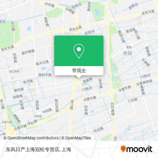 东风日产上海冠松专营店地图