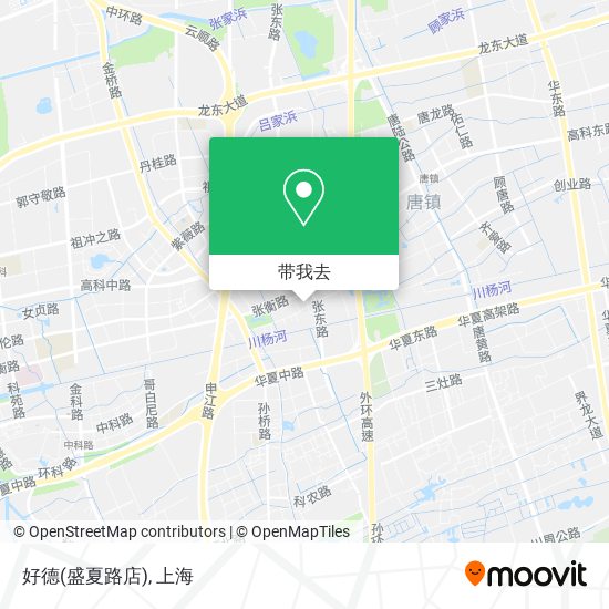 好德(盛夏路店)地图