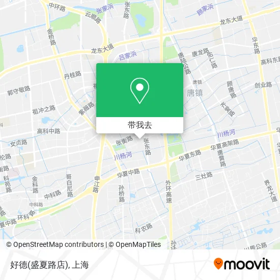 好德(盛夏路店)地图