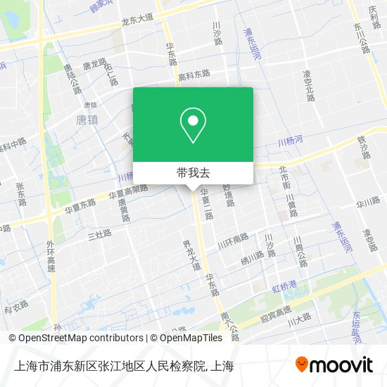 上海市浦东新区张江地区人民检察院地图