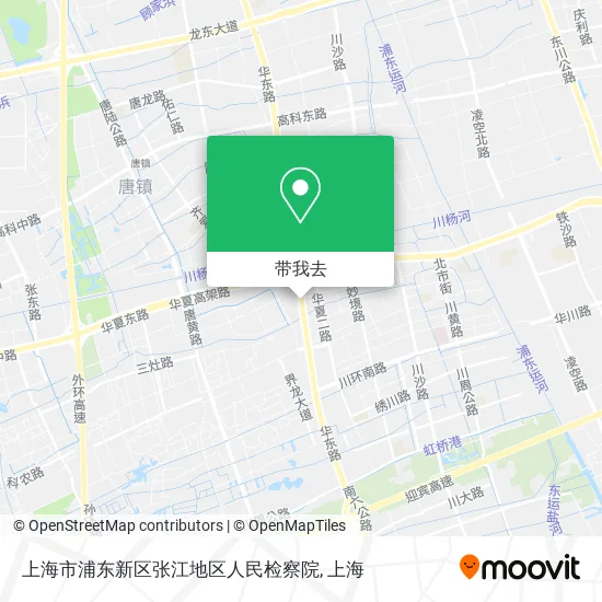 上海市浦东新区张江地区人民检察院地图