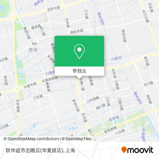联华超市志瞻店(华夏路店)地图