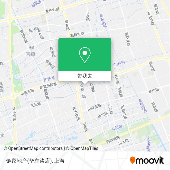 链家地产(华东路店)地图