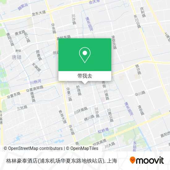 格林豪泰酒店(浦东机场华夏东路地铁站店)地图