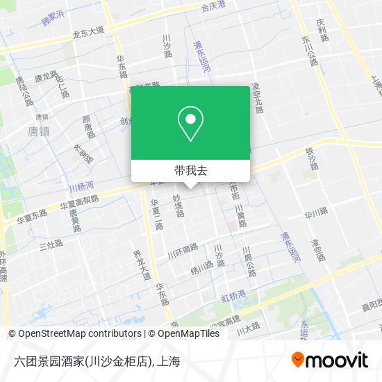 六团景园酒家(川沙金柜店)地图