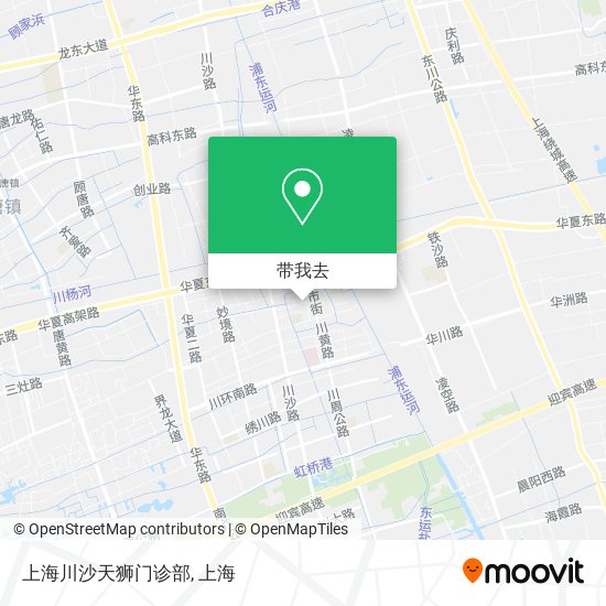 上海川沙天狮门诊部地图