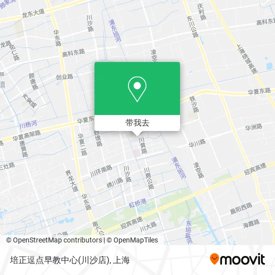 培正逗点早教中心(川沙店)地图