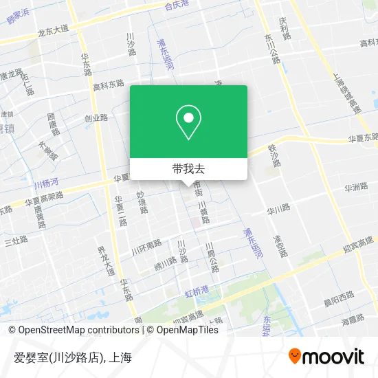 爱婴室(川沙路店)地图