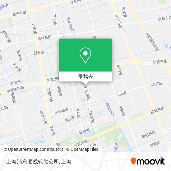 上海浦东顺成轮胎公司地图