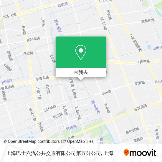 上海巴士六汽公共交通有限公司第五分公司地图
