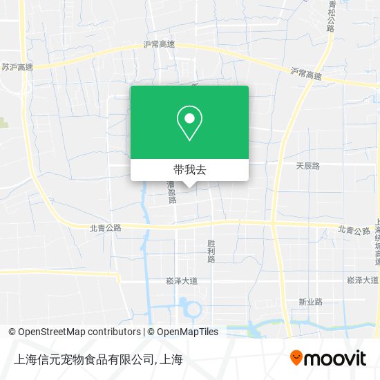 上海信元宠物食品有限公司地图