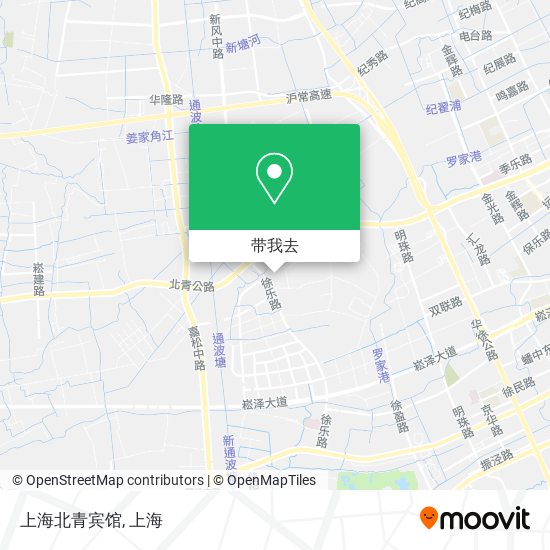 上海北青宾馆地图