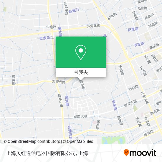 上海贝红通信电器国际有限公司地图