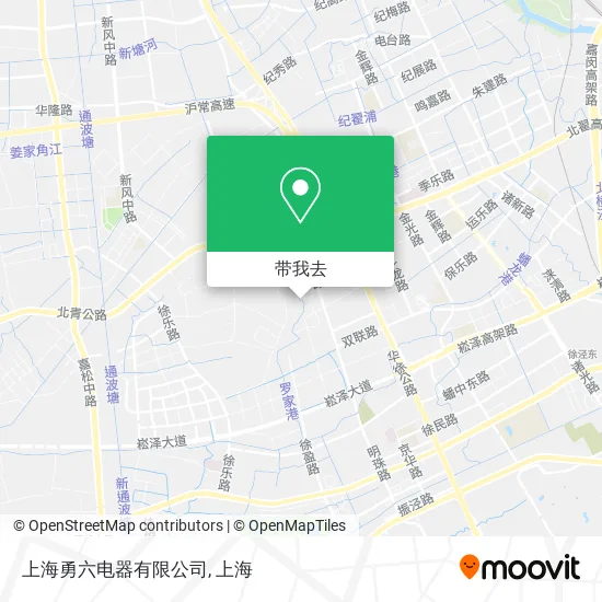 上海勇六电器有限公司地图
