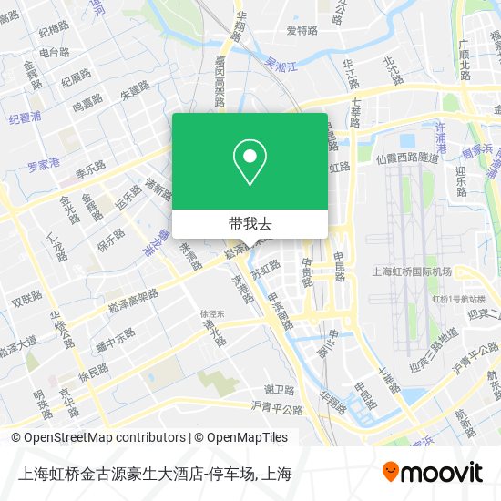 上海虹桥金古源豪生大酒店-停车场地图