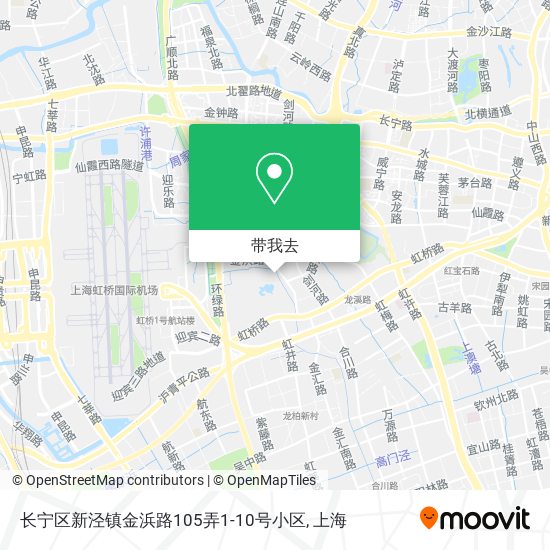 长宁区新泾镇金浜路105弄1-10号小区地图