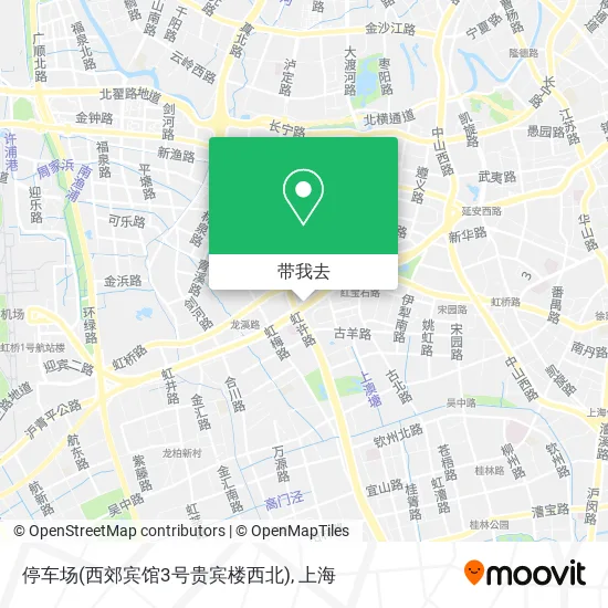 停车场(西郊宾馆3号贵宾楼西北)地图