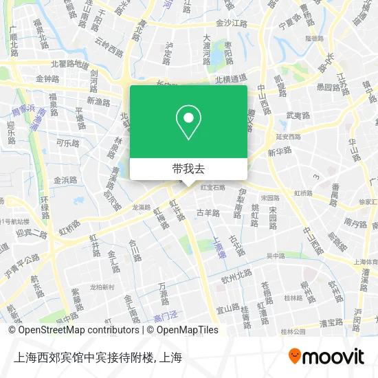 上海西郊宾馆中宾接待附楼地图