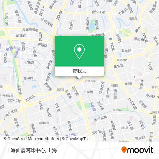 上海仙霞网球中心地图