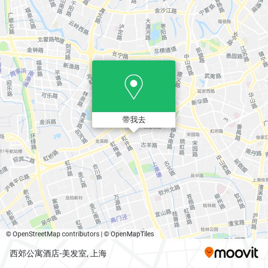 西郊公寓酒店-美发室地图