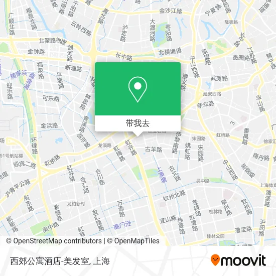 西郊公寓酒店-美发室地图