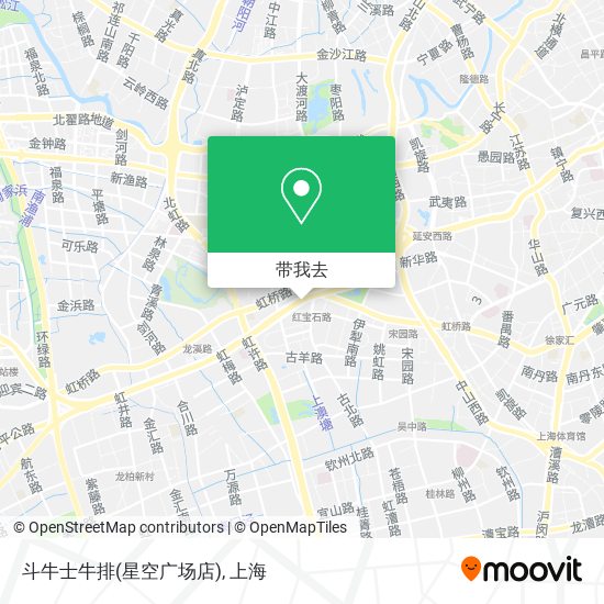 斗牛士牛排(星空广场店)地图