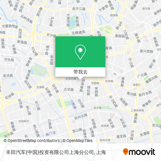 丰田汽车(中国)投资有限公司上海分公司地图