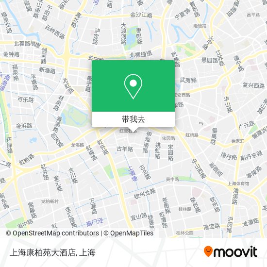 上海康柏苑大酒店地图