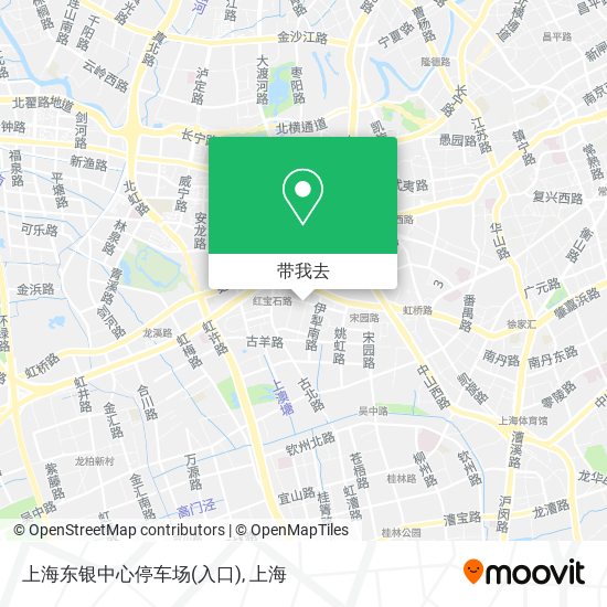 上海东银中心停车场(入口)地图