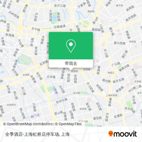 全季酒店-上海虹桥店停车场地图