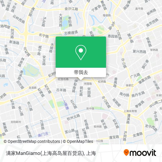 满家ManGiamo(上海高岛屋百货店)地图