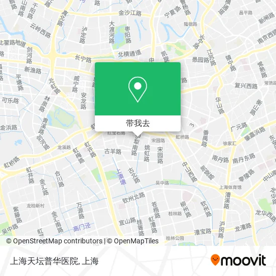 上海天坛普华医院地图