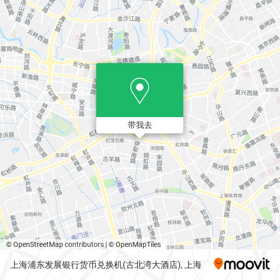 上海浦东发展银行货币兑换机(古北湾大酒店)地图