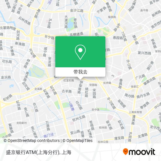 盛京银行ATM(上海分行)地图