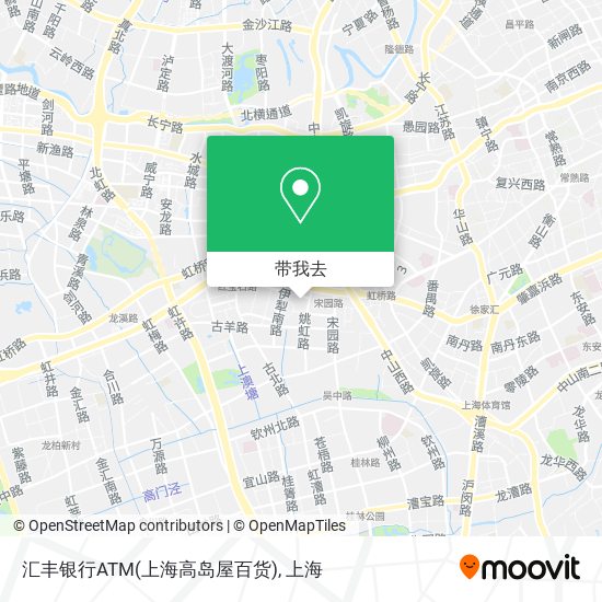 汇丰银行ATM(上海高岛屋百货)地图