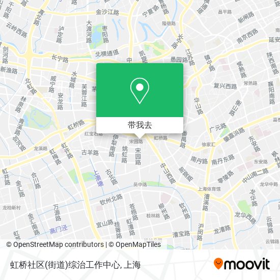 虹桥社区(街道)综治工作中心地图