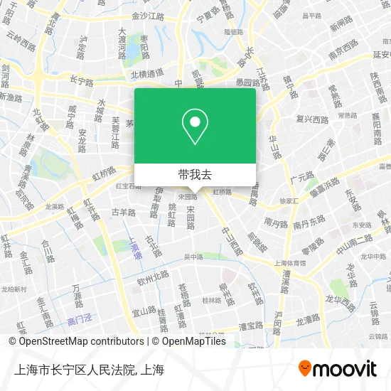 上海市长宁区人民法院地图