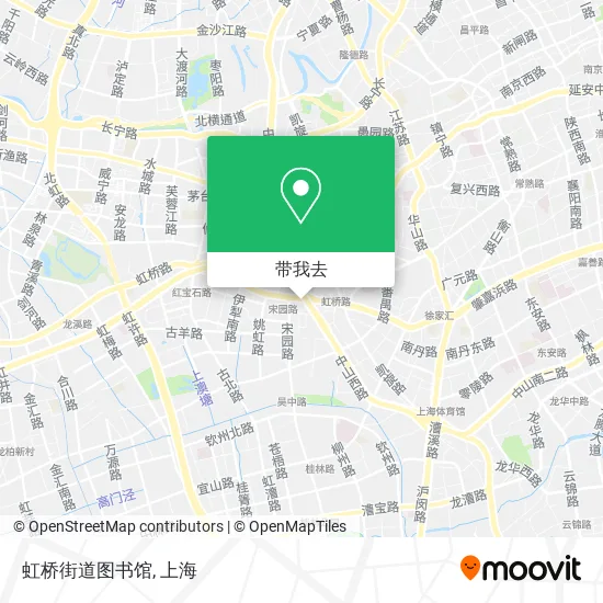 虹桥街道图书馆地图