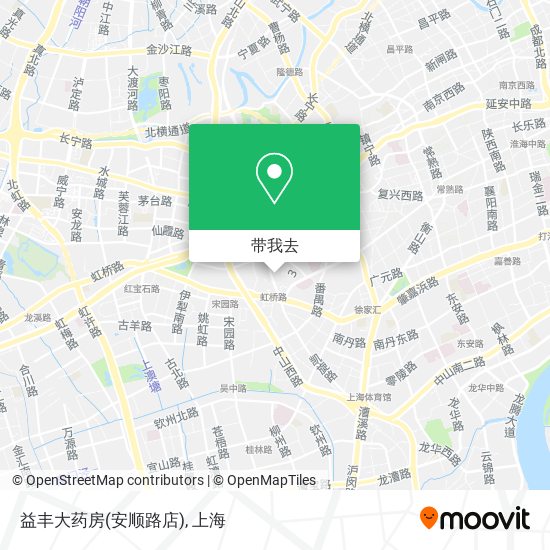 益丰大药房(安顺路店)地图