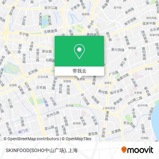 SKINFOOD(SOHO中山广场)地图