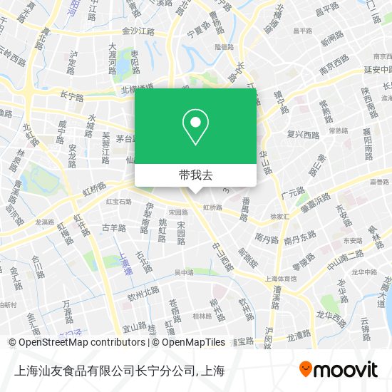 上海汕友食品有限公司长宁分公司地图