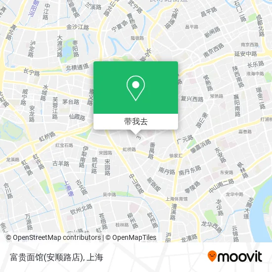富贵面馆(安顺路店)地图