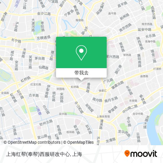 上海红帮(奉帮)西服研改中心地图