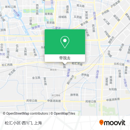 松汇小区-西1门地图