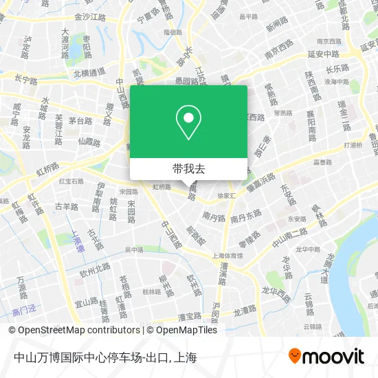 中山万博国际中心停车场-出口地图