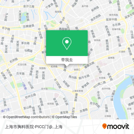 上海市胸科医院-PICC门诊地图