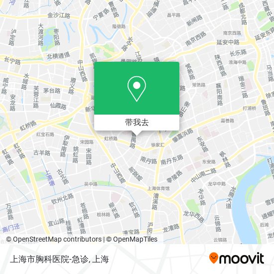 上海市胸科医院-急诊地图