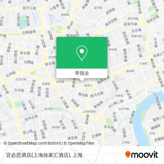 宜必思酒店(上海徐家汇酒店)地图